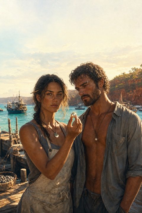 The Luster Line — Marli and Nino on the jetty