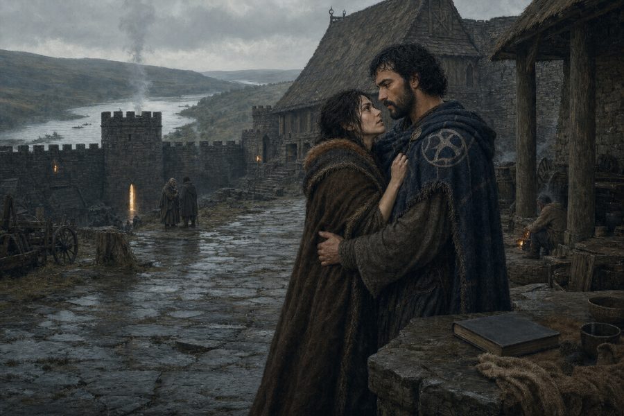 Annwyl: A Hollow Song — Rena and Emrys in Dúnloren